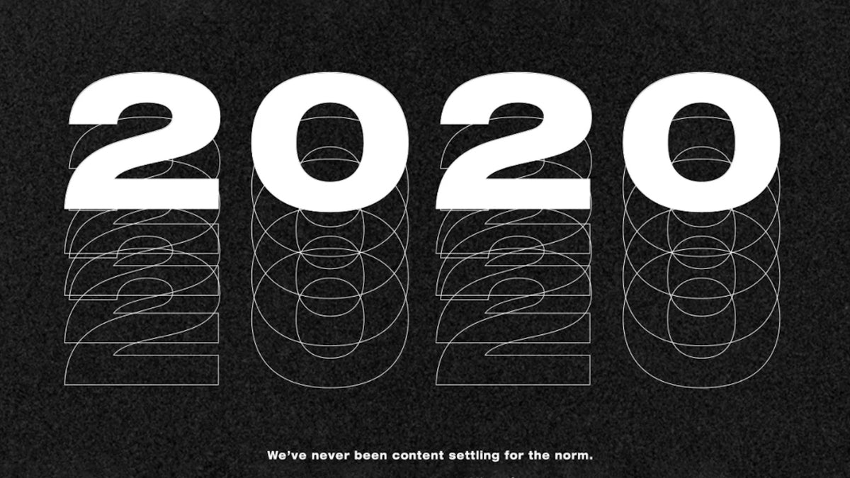 Says the year 2020 over again. This image is using the 2020 in an art like form as a title to a blog about the year that has been for LSKD