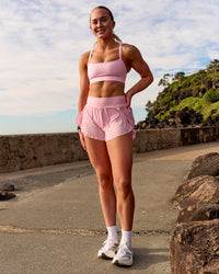 Pacer 3" Run Short - Pink Rose | Thumbnail Index: 1
