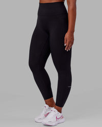 Woman wearing O.G. Fusion Ultra High-Rise Full Length Legging Pockets - Black | Model:Krystal | Size:L | Thumbnail Index: 5