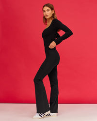 Show It Off Long Sleeve Top - Black | Thumbnail Index: 7