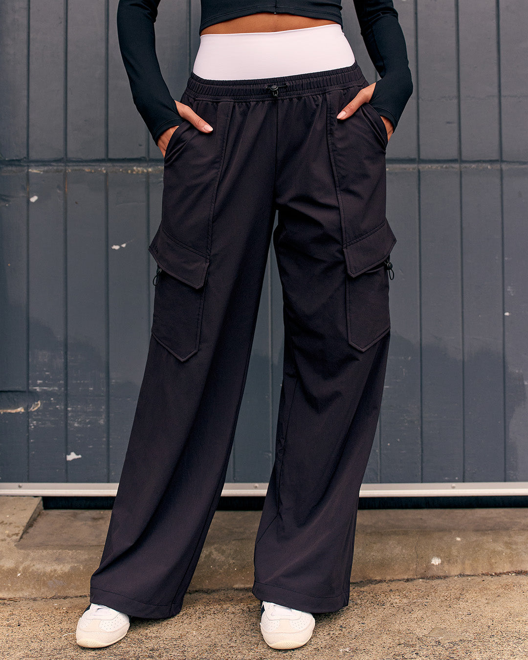Woman wearing Endeavour Cargo Pant - Black