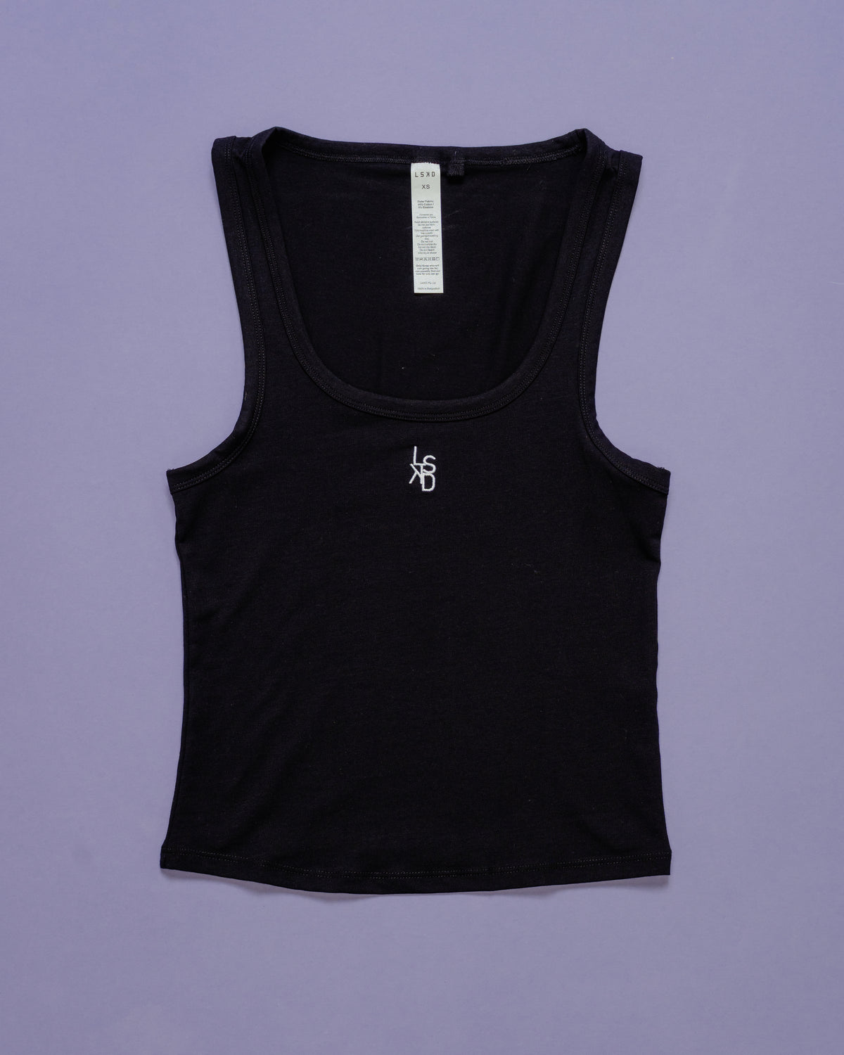 Go-To FLXCotton Scoop Neck Tank - Black-White