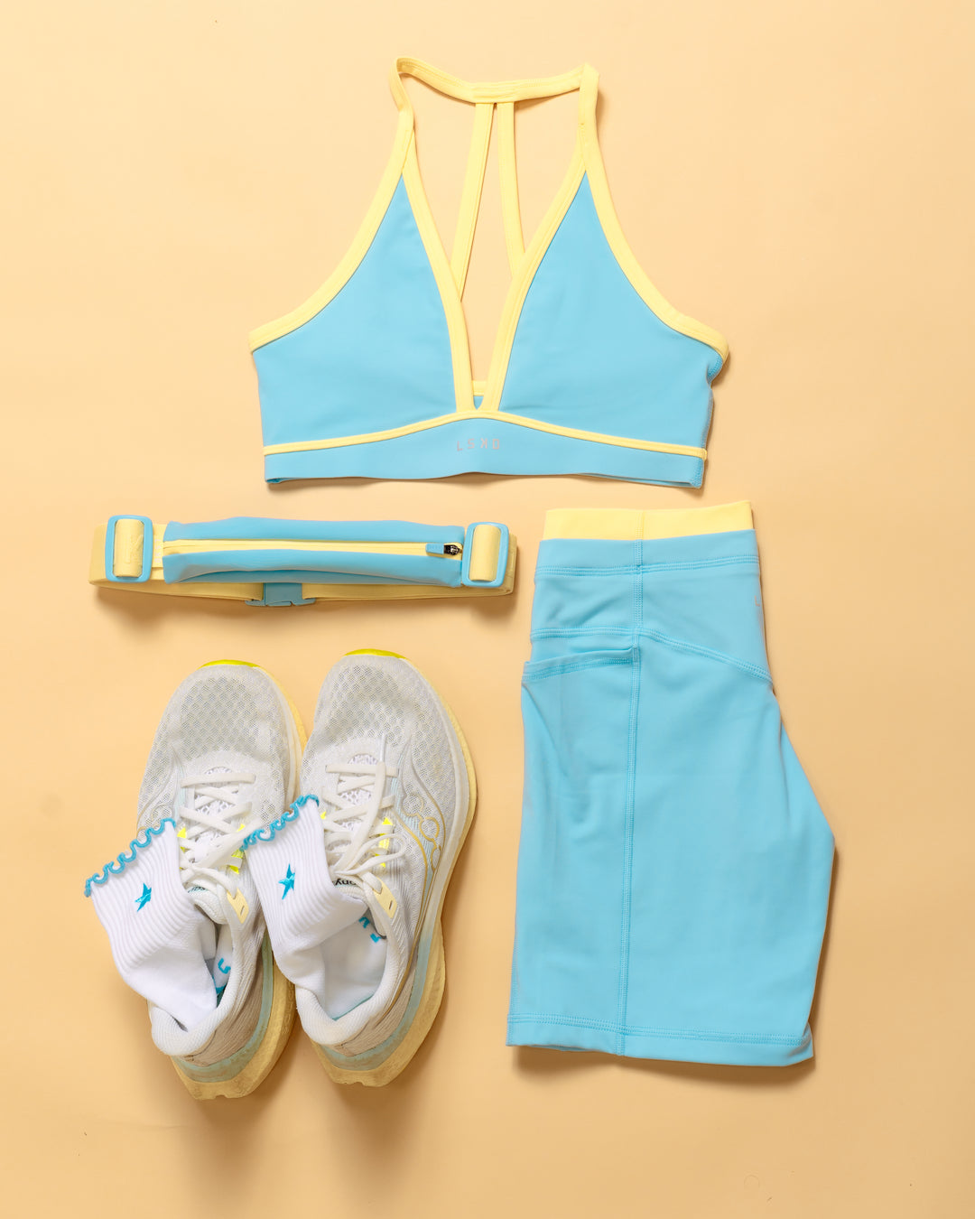 Flatlay Rep Run Belt 2.0 - Baltic Sea-Lemon - view 9