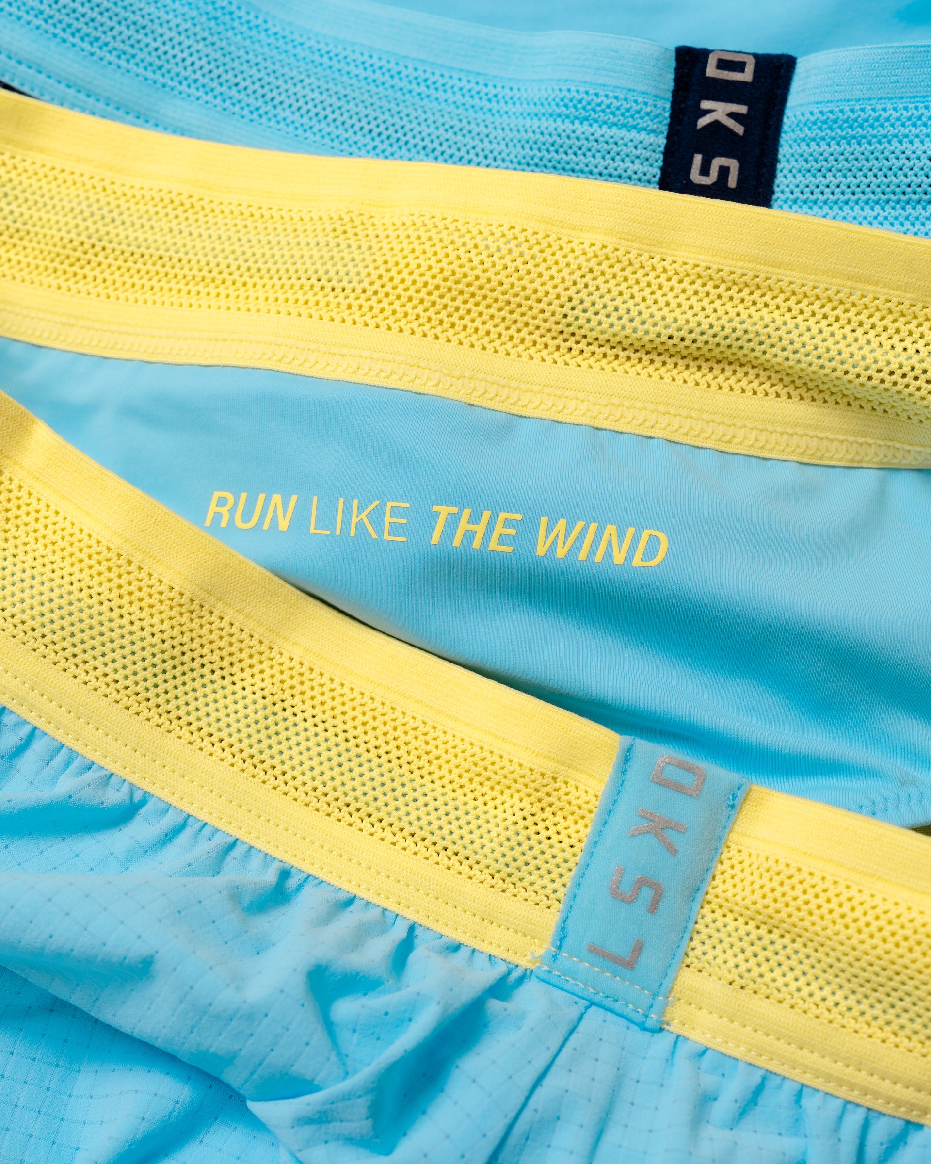 Flatlay GG Accelerate 3" High-Rise Running Short - Baltic Sea-Lemon