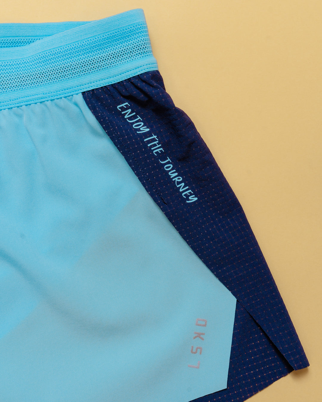 Flatlay GG Accelerate 3" High-Rise Running Short - Future Navy-Baltic Sea - view 4