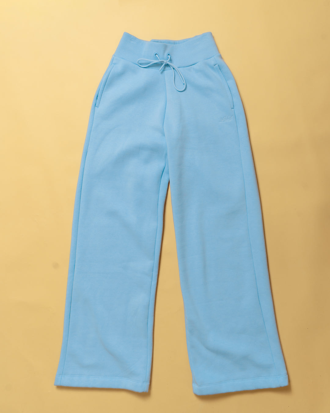 Flat lay Go-To Script Wide Leg Track Pant - Open Air - view 8