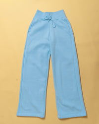 Flat lay Go-To Script Wide Leg Track Pant - Open Air | Thumbnail Index: 7