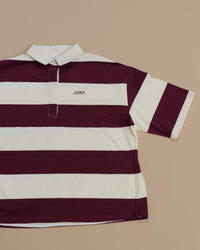 Oversized Rugby Polo - Off White-Cherry | Thumbnail Index: 2