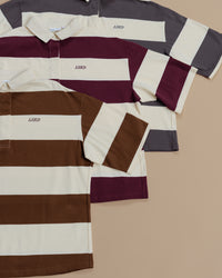 Oversized Rugby Polo - Off White - Brown | Thumbnail Index: 11