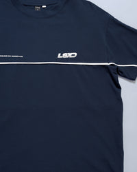 Inline Heavyweight FLXCotton Oversized Tee - Midnight Navy-White | Thumbnail Index: 17