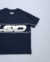 Inline Heavyweight FLXCotton Oversized Tee - Midnight Navy-White | Thumbnail Index: 4