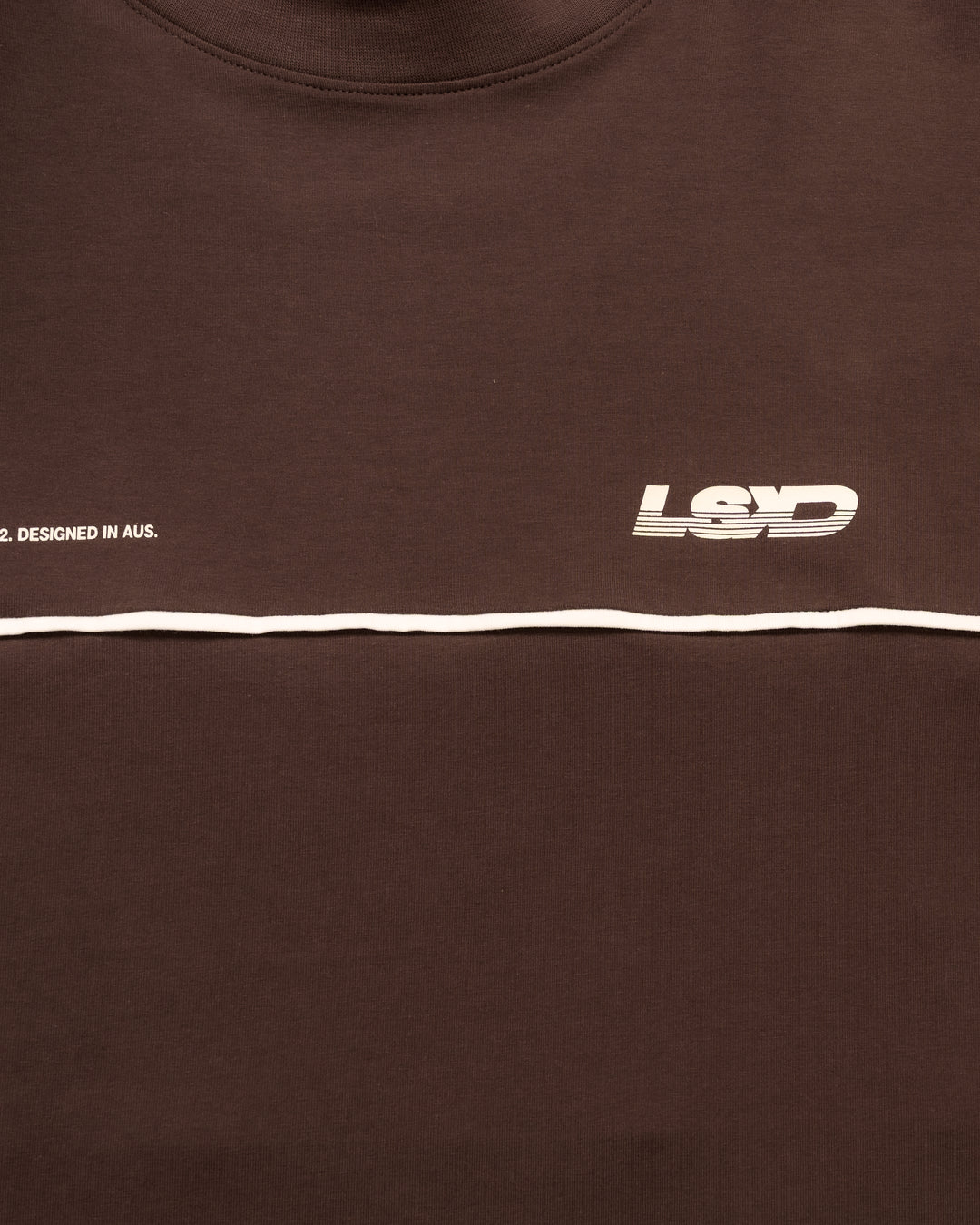 Inline Heavyweight FLXCotton Oversized Tee - Hot Chocolate-Off White - view 19