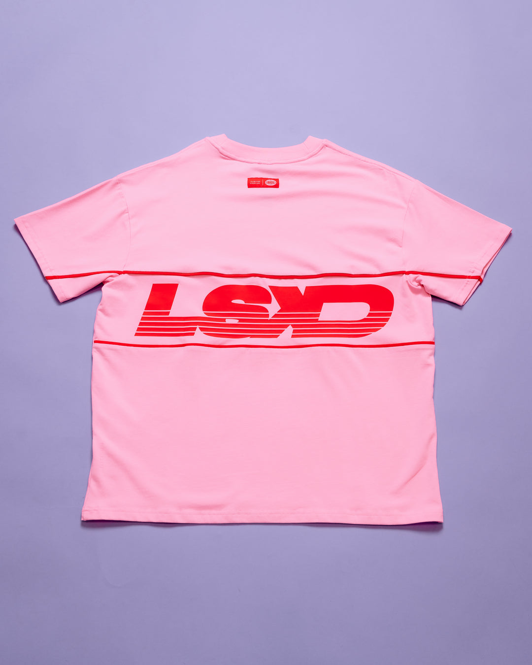Inline Heavyweight FLXCotton Oversized Tee - Pink Rose-Flame - view 24