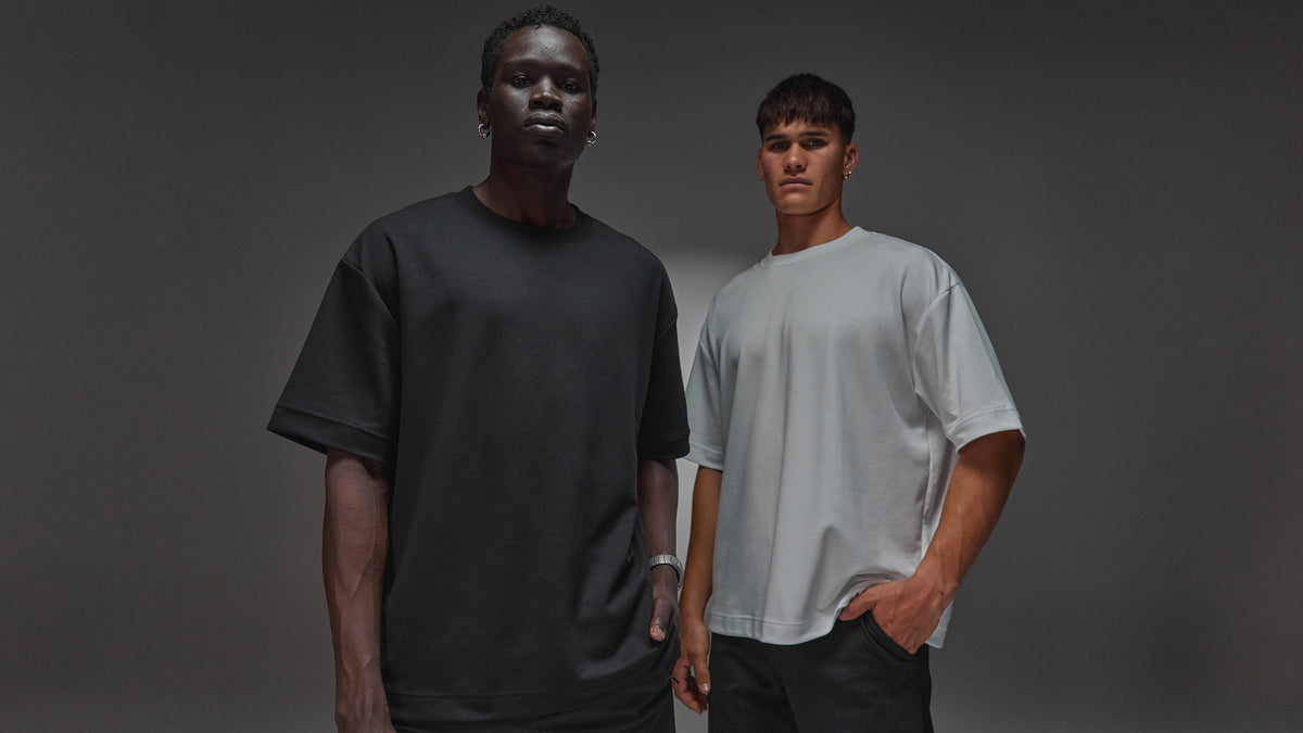 Designed to hold its shape, resist wrinkles, and sit “just right” all day. After Dark is made with ZeroCrease™, a smooth, structured fabric with a cool-touch feel that blends softness with anti-crease functionality. Clean, elevated, and easy to wear - perfect for travel, the daily grind, and everything in between.
