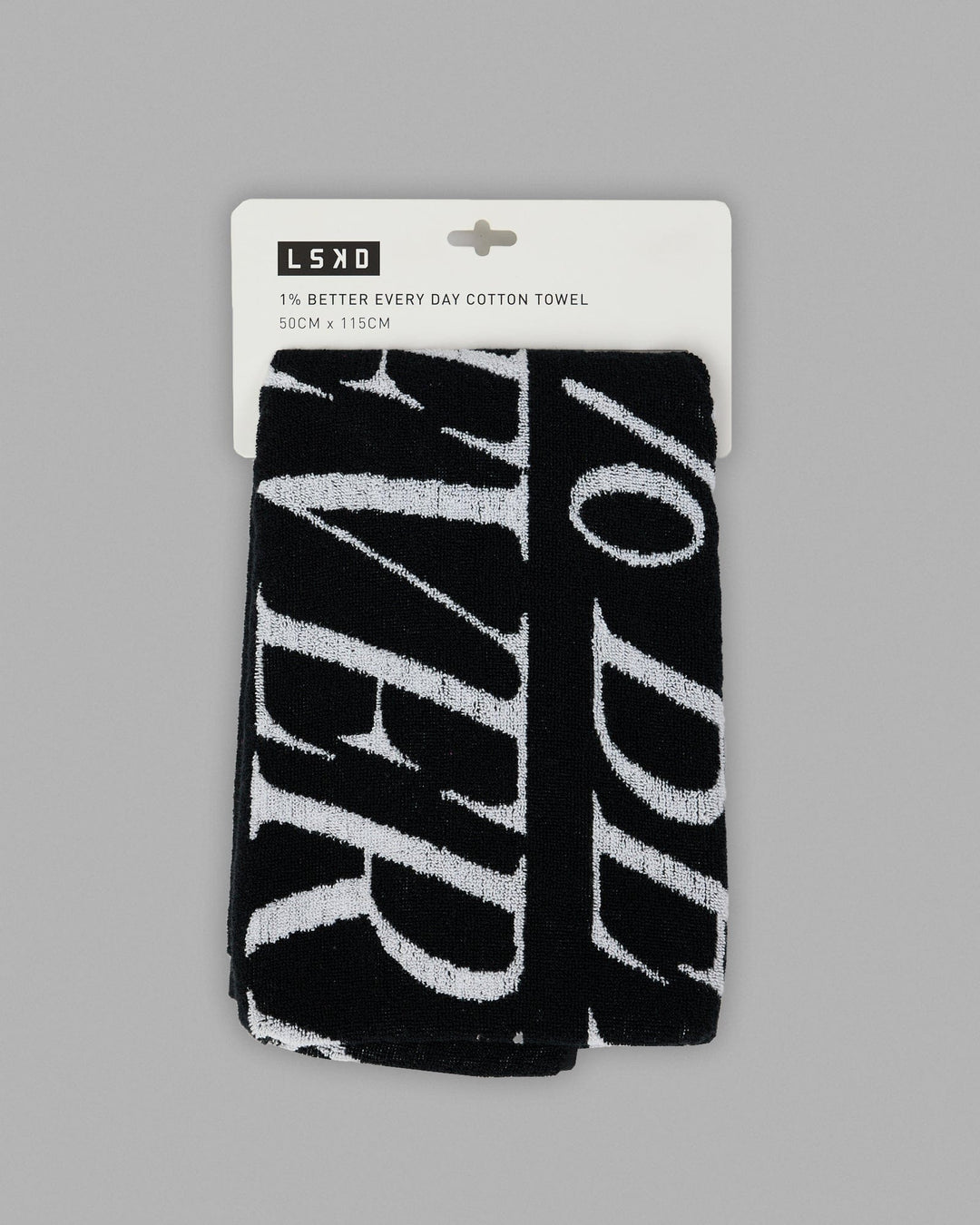 1% Better Every Day Cotton Towel 50x115cm - Black-White - view 2