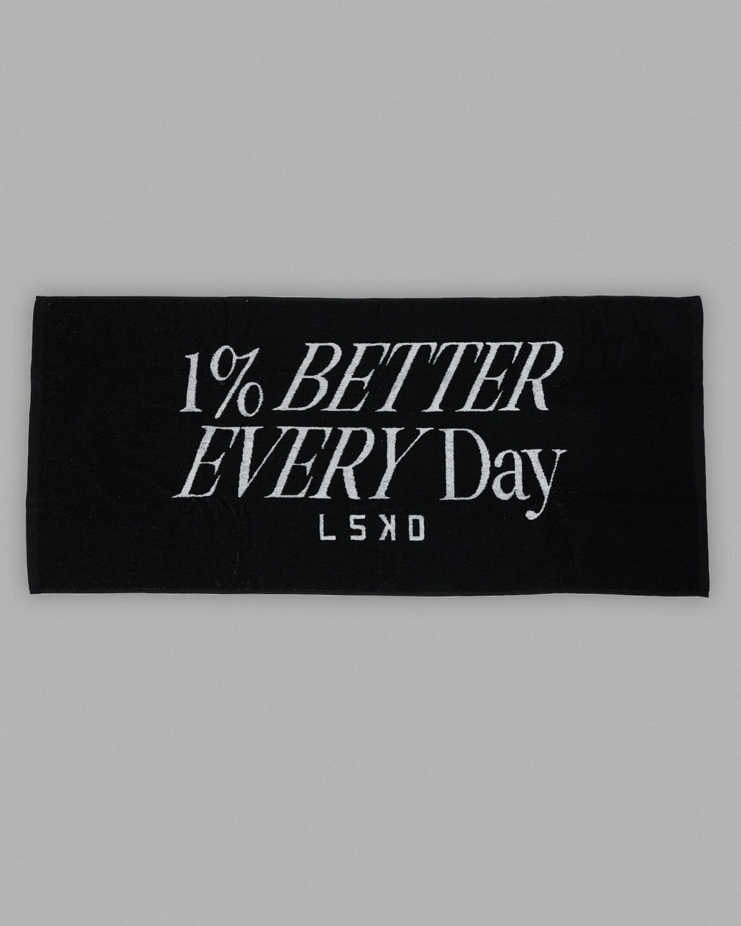 1% Better Every Day Cotton Towel 50x115cm - Black-White - view 1
