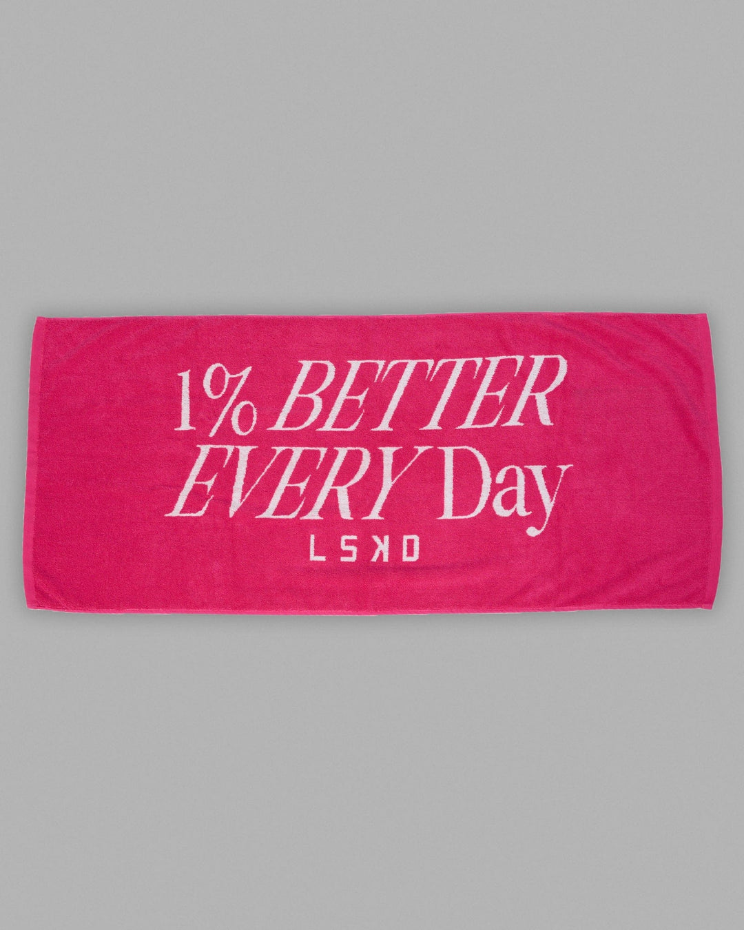 1% Better Every Day Cotton Towel 50x115cm - Magenta-White - view 1