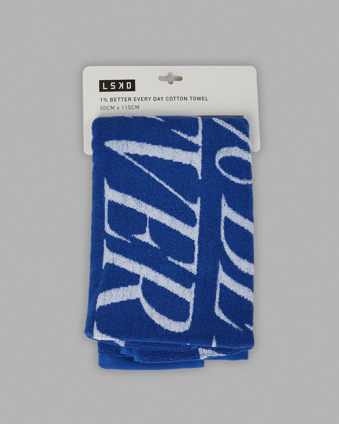 1% Better Every Day Cotton Towel 50x115cm - Power Cobalt-White - view 2