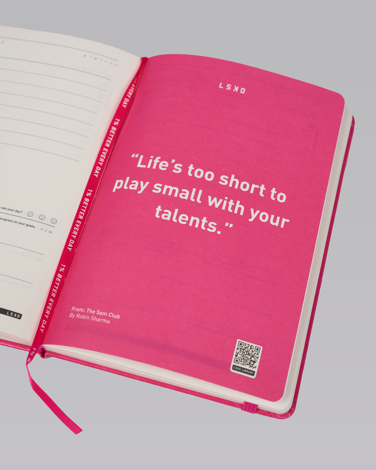 1% Better Journal - Ultra Pink