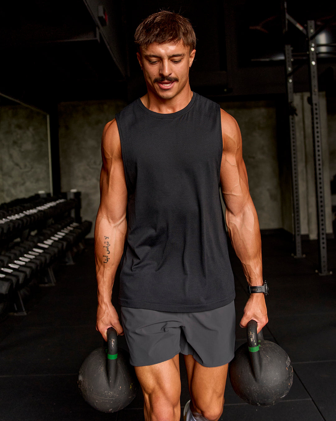 Rep Muscle Training Tank - Black - view 8