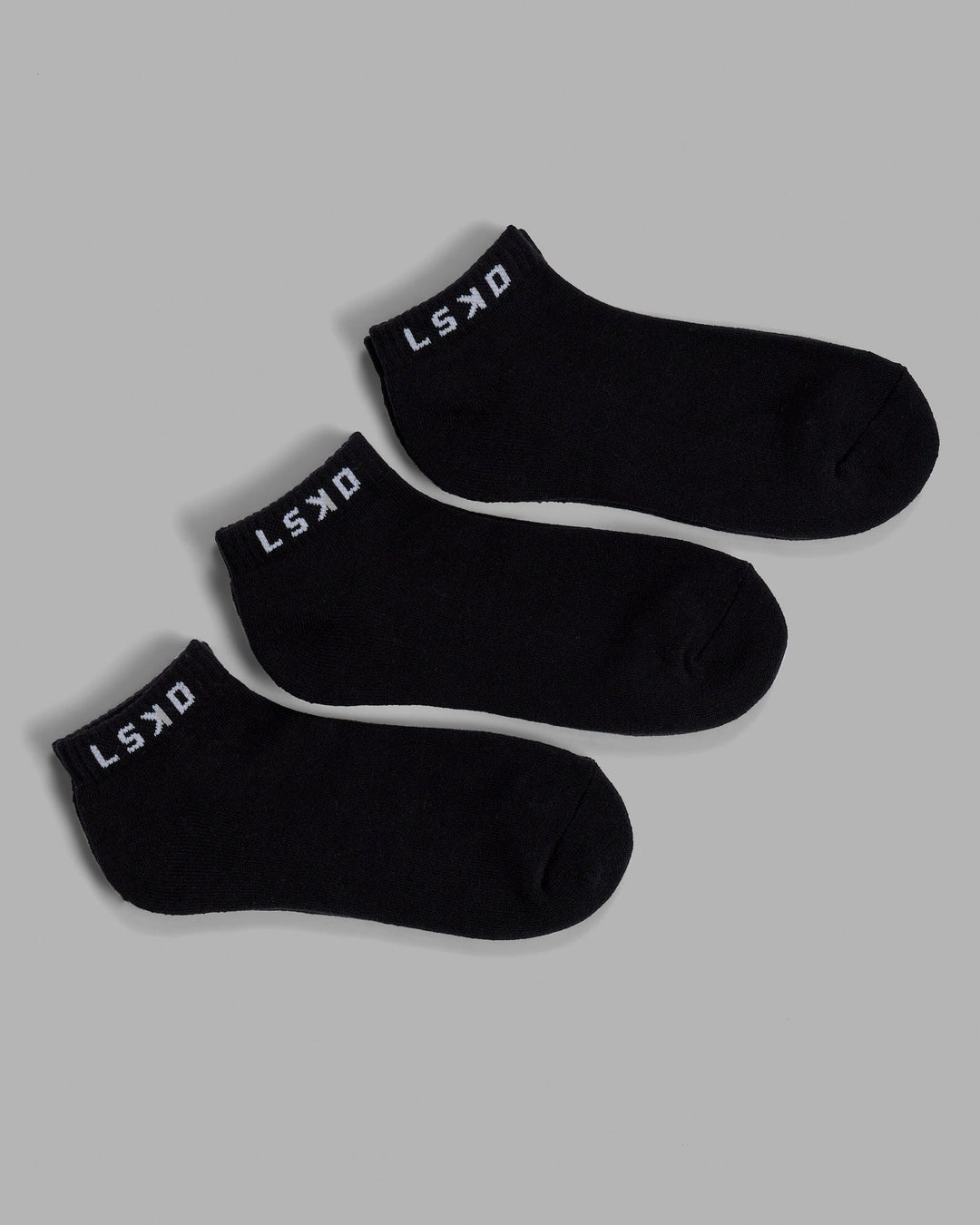Daily Ankle Socks 3 Pack - Black - view 5
