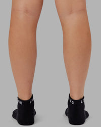 Daily Ankle Socks 3 Pack - Black-White | Thumbnail Index: 3
