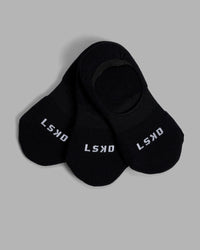 Performance No Show Socks 3 Pack 2.0 - Black-White | Thumbnail Index: 0