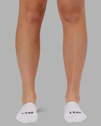 Performance No Show Socks 3 Pack - White | Thumbnail Index: 2