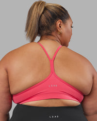 Woman wearing Be Bold Sports Bra - Bright Raspberry | Model:Lilz | Size:3XL | Thumbnail Index: 6