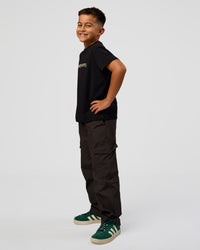 Kid wearing Kid wearing Kids Enjoy the Journey FLXCotton Tee - Bubblegum | Model:Jax | Size:8 | Thumbnail Index: 8