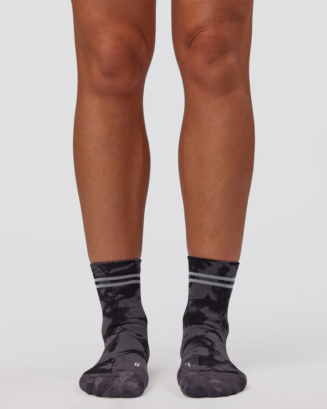 Accelerate Performance Quarter Socks - Black-Dark Storm - view 2