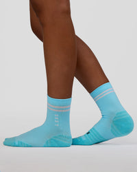 Accelerate Performance Quarter Socks - Baltic Sea-White | Thumbnail Index: 1