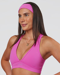 Woman wearing All Day Headband - Ultra Fuchsia | Thumbnail Index: 0