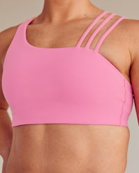 Woman wearing Galvanise Sports Bra 2.0 - Candy Pink | Thumbnail Index: 4