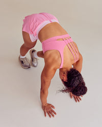 Woman wearing Galvanise Sports Bra 2.0 - Candy Pink | Thumbnail Index: 3