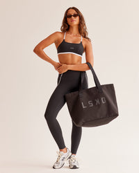 Hold It All Canvas Tote - Black | Thumbnail Index: 0