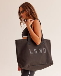Hold It All Canvas Tote - Black | Thumbnail Index: 4