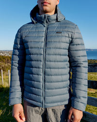 Man wearing All Day Puffer Jacket - Storm | Thumbnail Index: 0