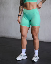 Woman wearing RXD Low-Rise 6" Short - Cockatoo | Thumbnail Index: 3