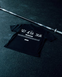 Sara GET ÆTLA SKAL Unisex FLXCotton Tee Oversize - Black-White | Thumbnail Index: 0