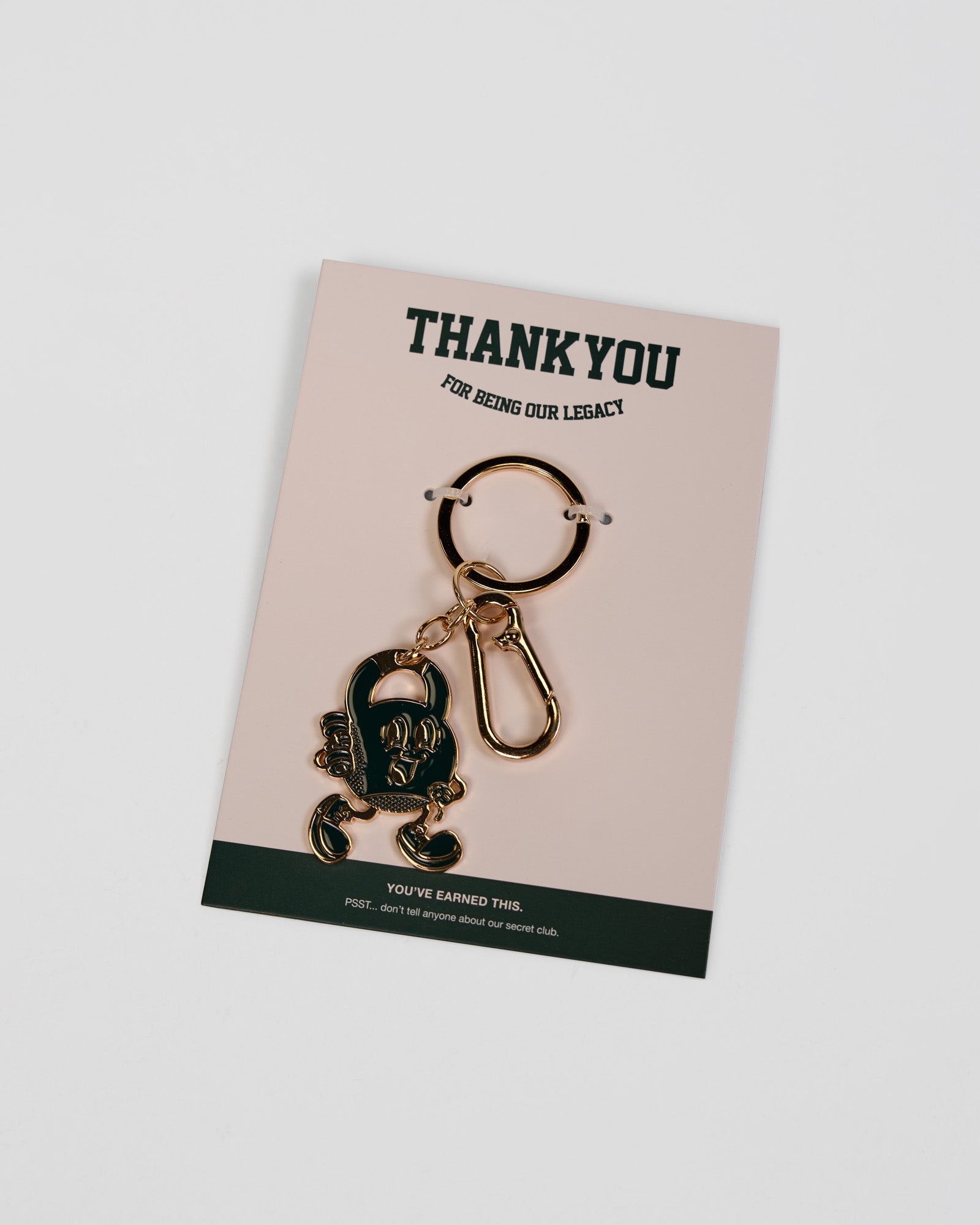 Club LSKD Key Ring - Vital Green-Light Gold