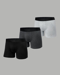 Daily Trunks 3-Pack - Black-Black/Dark Grey Marl-Black/Lt Grey Marl-Black | Thumbnail Index: 0
