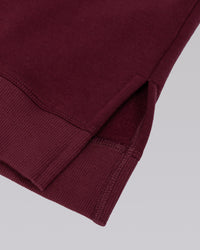 Full Form Fleece Sweater with Side Slits - Cherry Lacquer | Thumbnail Index: 4