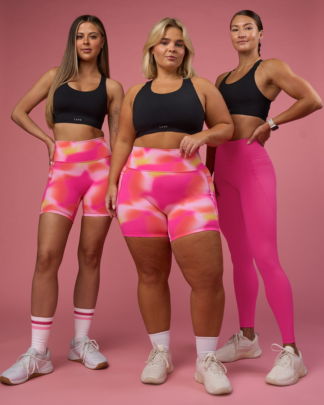 Woman wearing Fusion Sports Bra 2.0 - Black | Model:Both | Size:Both - view 3