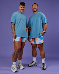 Duo wearing Lift 6" Short - Rainbow Shade Print | Model:Both | Size:Duo | Thumbnail Index: 1