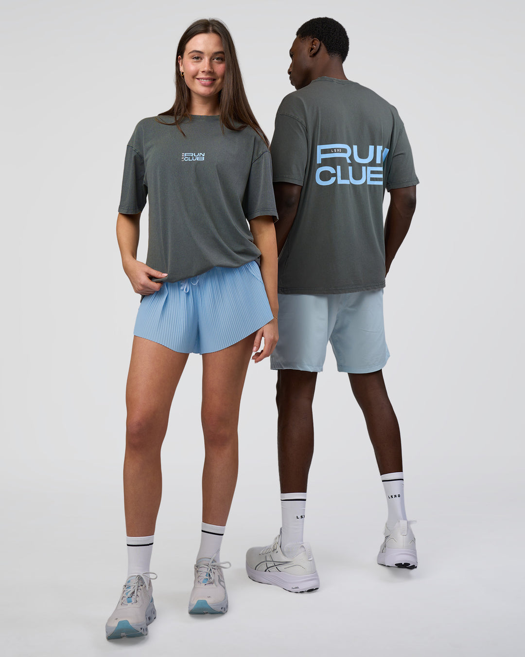 Duo wearing Runner& - view 1
