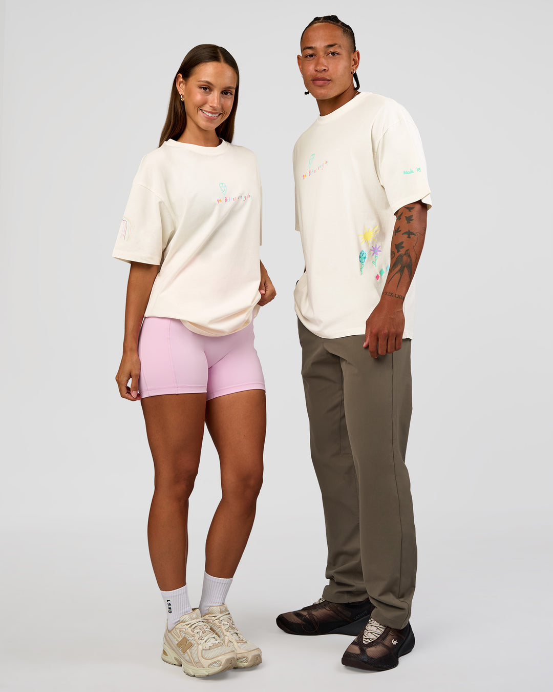 Duo wearing Mother& - view 1