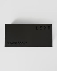 Endurance Crew Socks 3 Pack Box - White-Black-Chocolate Martini | Thumbnail Index: 6