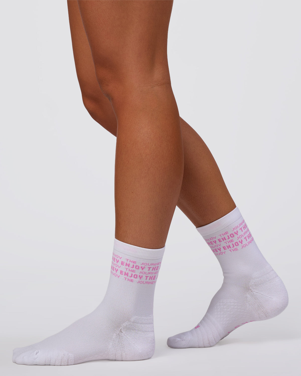 Enjoy the Journey Fast Performance Quarter Socks - White-Marshmallow
