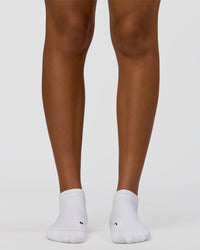 Fast Performance Ankle Socks - White-Black | Thumbnail Index: 3